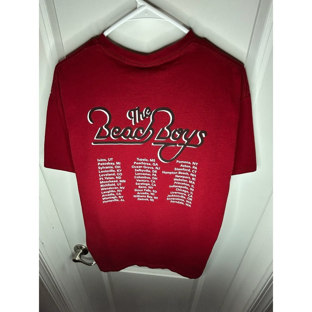 Vintage 2014 "The Beach Boys" Band Double Sided Music Tour T-Shirt - Picture 5 of 11